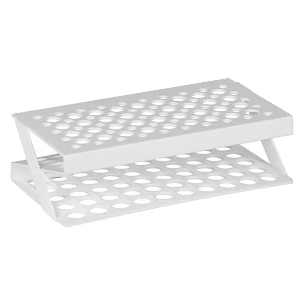 Z-Gefäss-Ständer - 225 x 114 x 60 mm - 32 Löcher / Ø 21 mm - weiß