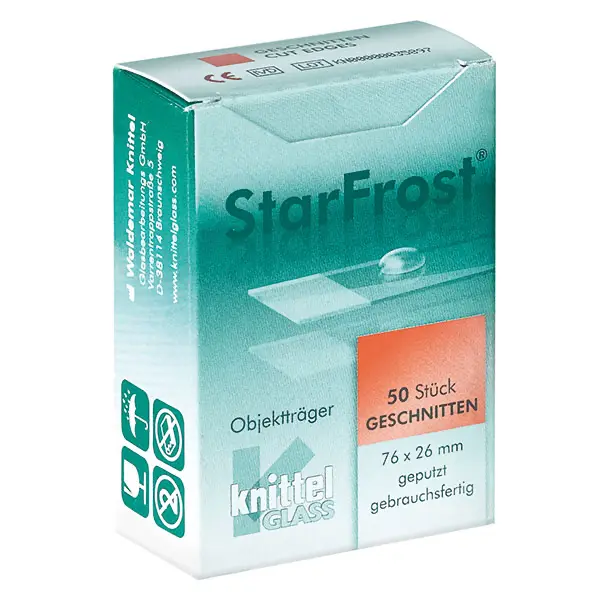 StarFrost Objektträger - 76 x 26 mm - gelb