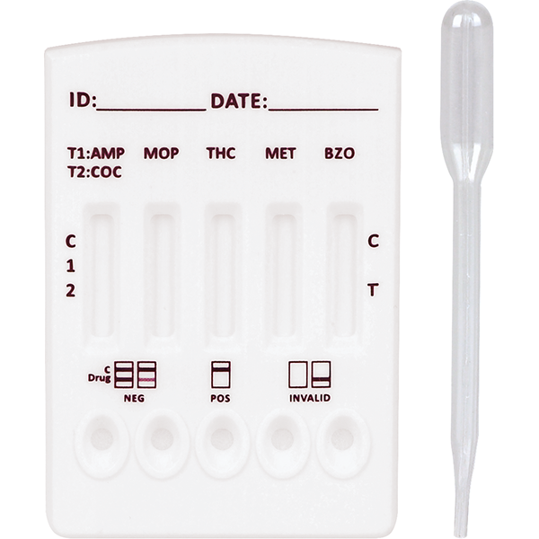 Cleartest Multi Drug Drogentest 6-Fach-Kassetten - 5 Teste