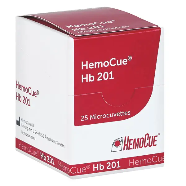 Hemocue Hemoglobin 201 Mikroküvetten - lose in Dose - 4 x 50 Teste