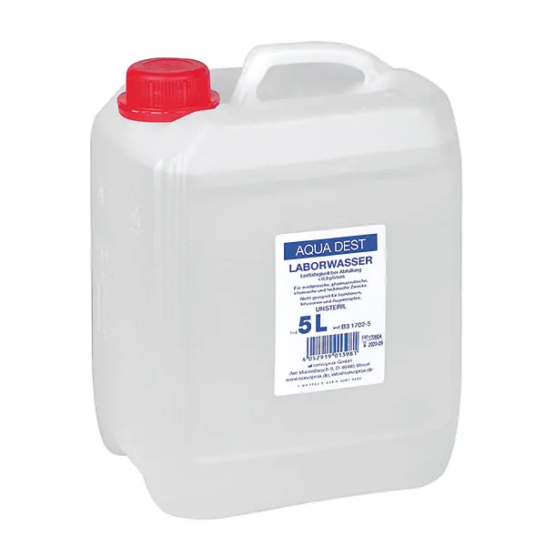 Aqua Dest-Laborwasser - 5 Liter