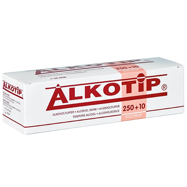 Alkotip ECO-Standard Alkoholtupfer - 28 x 60 mm - 250+10 Stück