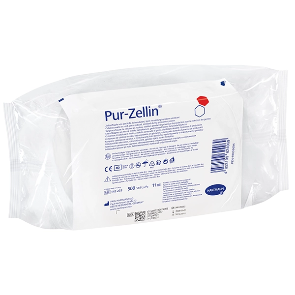 Hartmann Zellstofftupfer Pur-Zellin® keimreduziert, 4 x 5 cm, 1 Rolle