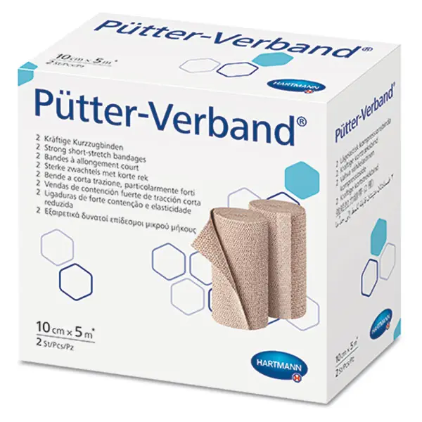 Pütter Verband Hartmann - 8 cm x 5 m & 10 cm x 5 m (jeweils 1 Binde)