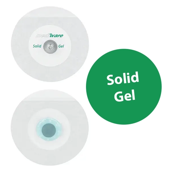 Mediware Textil-Elektrode Solid Gel - Durchmesser 55 mm - 30 Stück