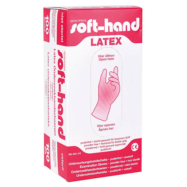 Soft-Hand Latex - puderfrei - Größe XS - 100 Stück