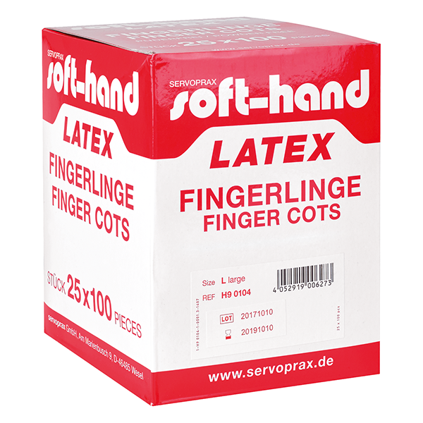 Soft-Hand Latex Fingerlinge - Größe 2 - klein - S