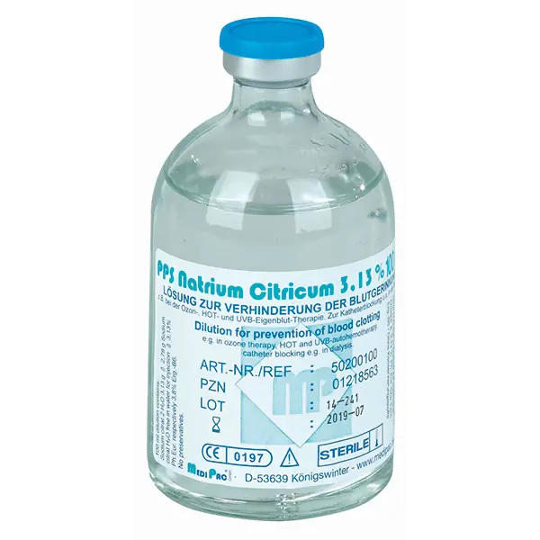 MediPac Natriumcitrat Lösung 3,13 % - 100 ml Durchstichflasche