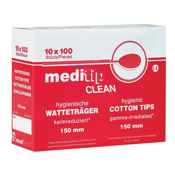 Meditip Clean Watteträger - 230 mm - 1000 Stück