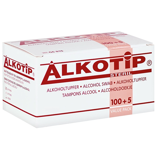 Alkotip Alkoholtupfer steril - 30 x 65 mm - 100+5 Stück