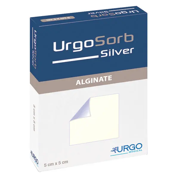 UrgoSorb Silver - 2,5 x 30 cm (Tamponade) - 5 Stück