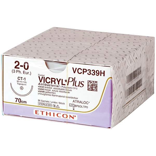 Vicryl Plus ungefärbt - 3/0 - metric 2 - 45cm - FS2