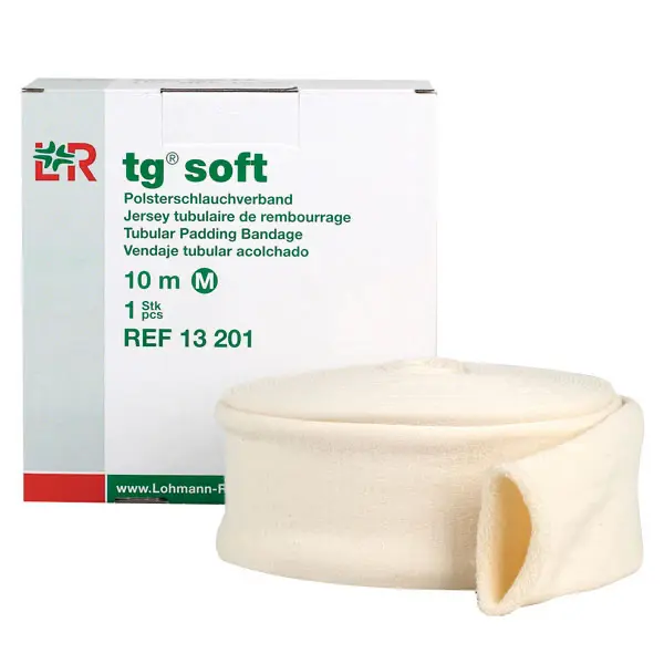 TG Soft Polsterschlauchverband - Gr. S für Unterarm, Kinderarm, Kinderbein - 10 m lang, gerollt