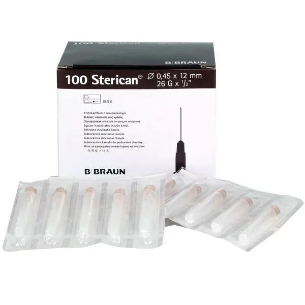 Sterican Insulinkanüle - 27 G x 1/2" 12 mm x 0,40 mm - grau