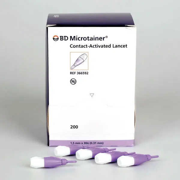 BD Microtainer Sicherheitslanzetten - 21 G x 1,8 mm, mittlerer Blutfluss - 200 Stück