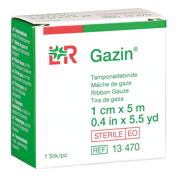 Gazin® Tamponadebinden - 1 cm x 5 m