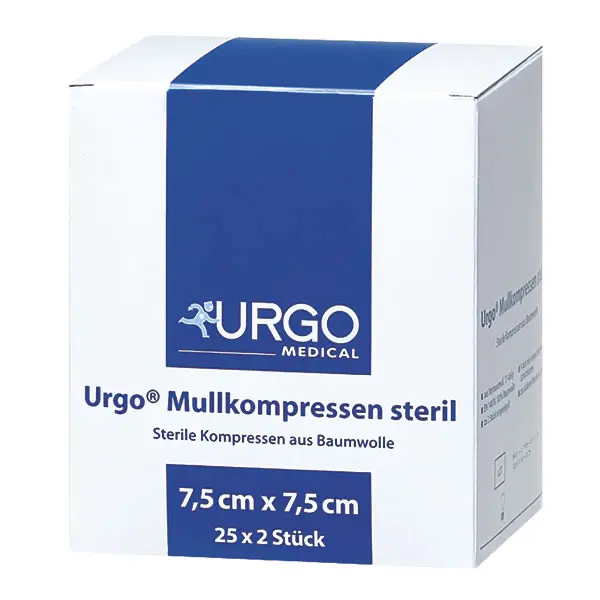 Urgo Mullkompressen steril, 5 x 5 cm , 25 x 2 Stück