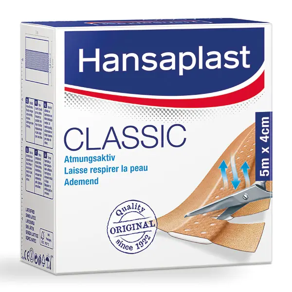 Beiersdorf Hansaplast® CLASSIC Meterware, 4 cm x 5 m, 1 Stück