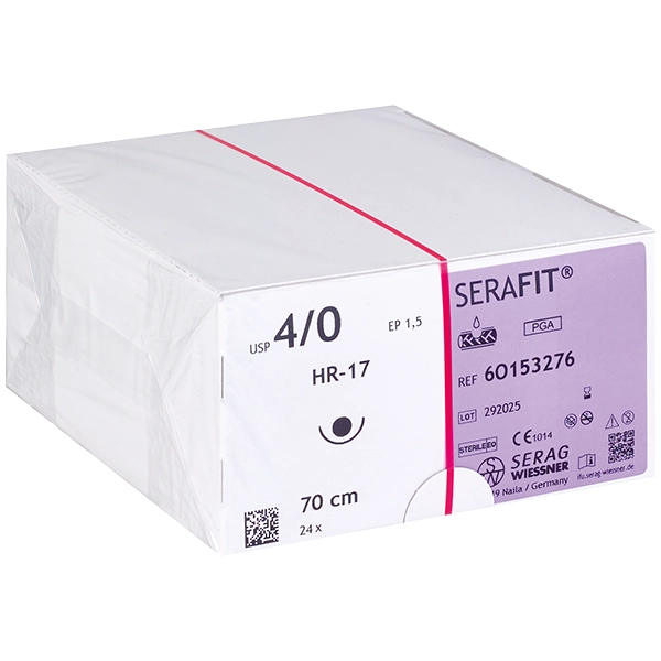 Serafit violett - multifil - 4/0 - metric 1.5 - 70cm - HR17