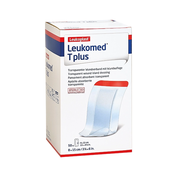 essity Leukomed® T plus Wundauflage, 7,2 x 5 cm, 5 Stüc