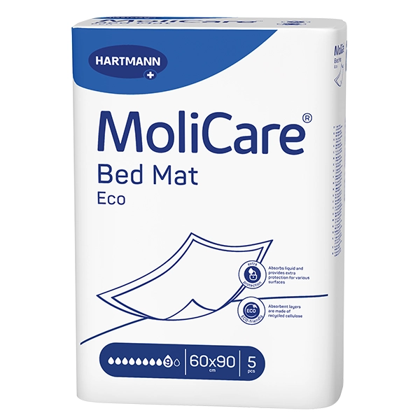 MoliCare Bet Mat Eco Hartmann - 40 x 60 cm - MoliCare Bet Mat Eco 7 Tropfen, 12 Lagen, 100 Stück