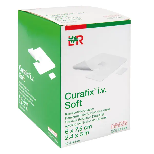 Curafix® i.v. Soft  - 7,5 x 6 cm, 50 Stück