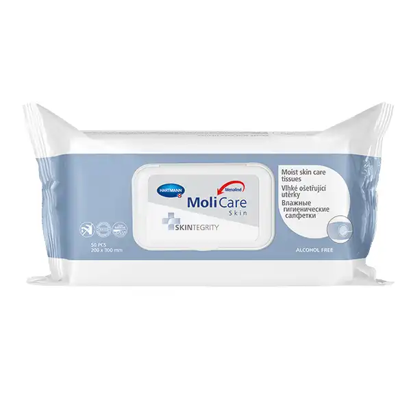 MoliCare Skin Feuchtpflegetücher Hartmann - 12 x 50 Tücher